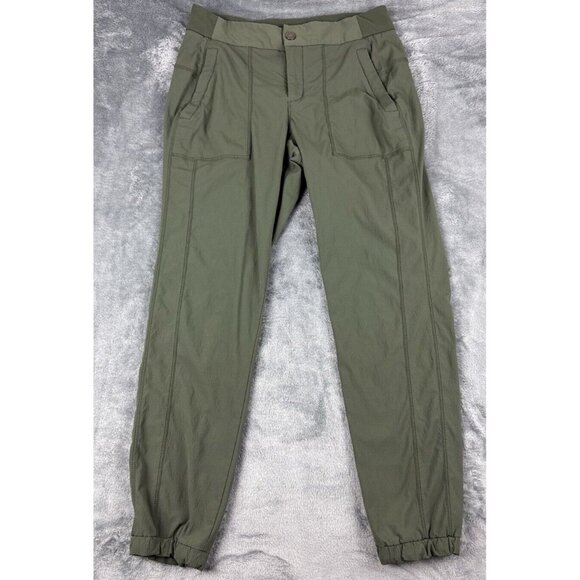 Athleta Olive Green Track Pants - Picture 1 of 6